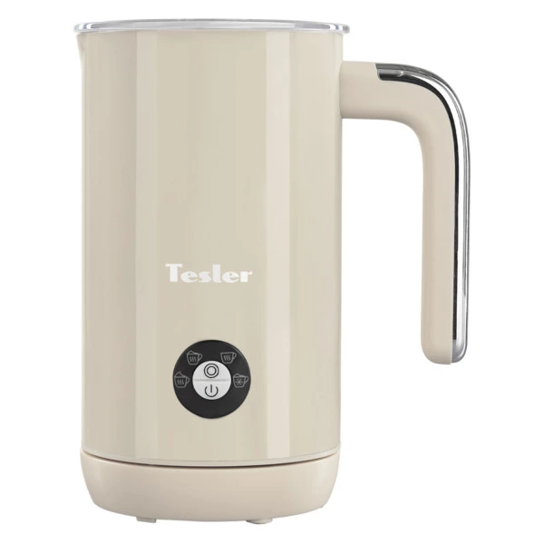 Вспениватель молока TESLER Margherita MF-260 BEIGE на 240 мл, 500 Вт, 15,1х10,5х18,3 см, бежевый