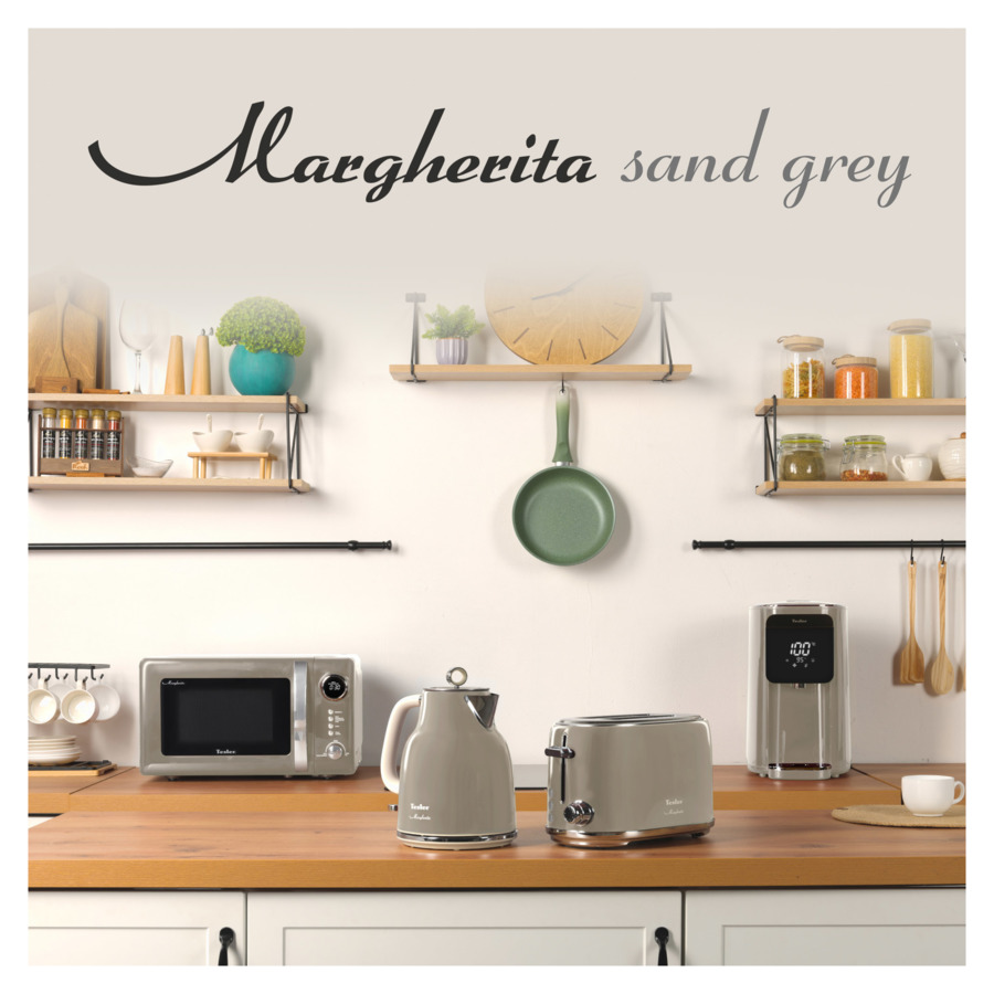 Вспениватель молока TESLER Margherita MF-260 SAND GREY на 240 мл, 500 Вт, 15,1х10,5х18,3 см,, песочн