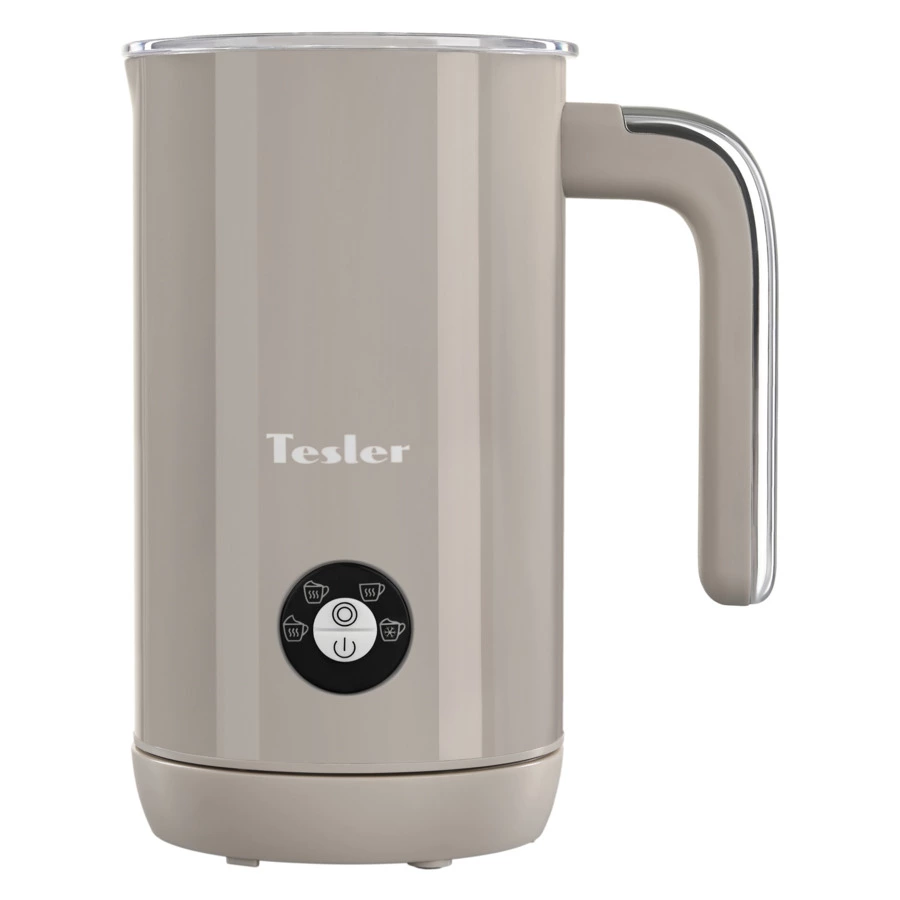 Вспениватель молока TESLER Margherita MF-260 SAND GREY на 240 мл, 500 Вт, 15,1х10,5х18,3 см, беж