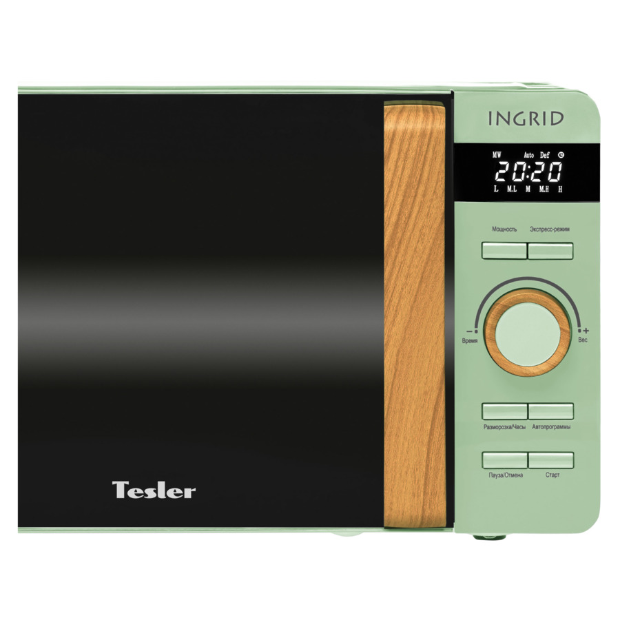 Микроволновая печь TESLER Ingrid ME-2044 GREEN 20 л, 1150 Вт, 45.1х35.4х25.7 см, зеленая