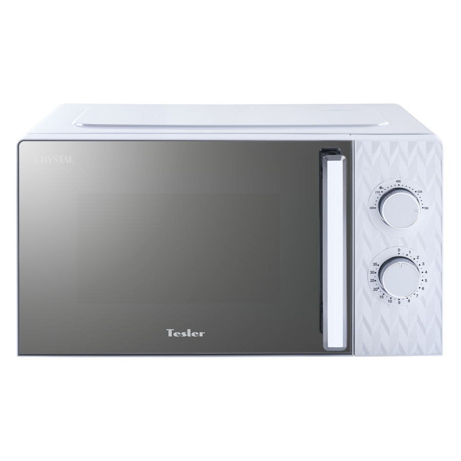 Микроволновая печь TESLER Crystal MM-2004 WHITE 20 л, 1150 Вт, 45.5х35.4х26.1 см, белая