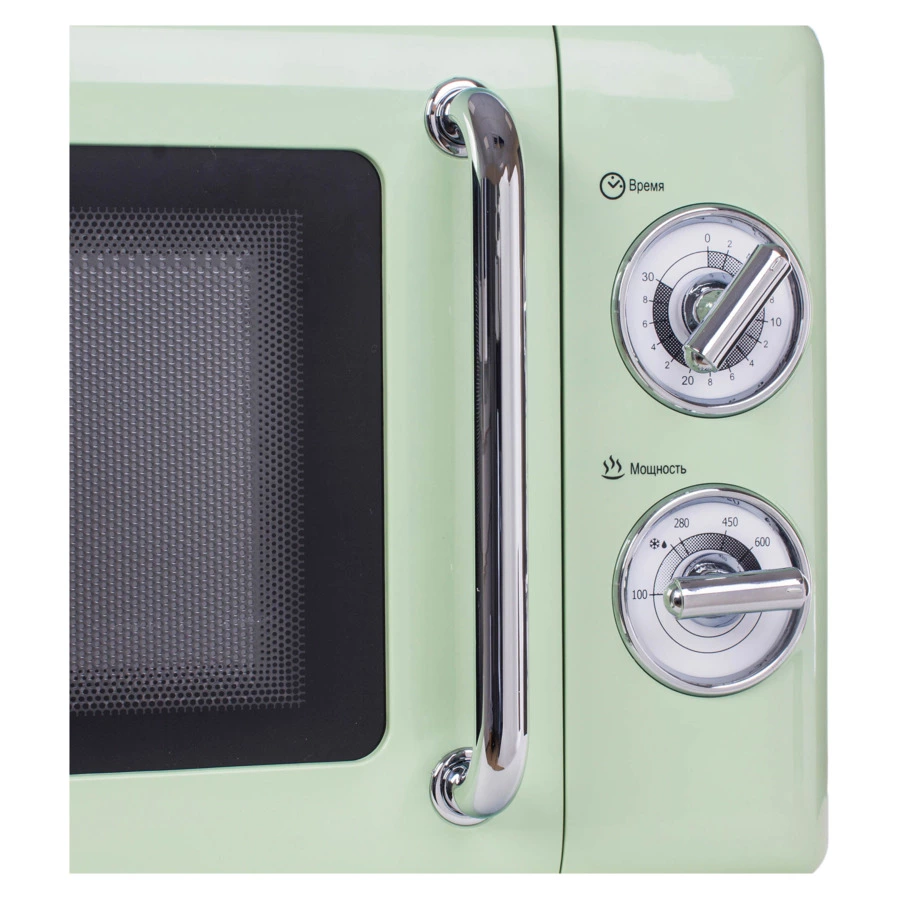 Микроволновая печь TESLER Elizabeth MM-2045 GREEN 20 л, 700 Вт, 45.1х36.3х25.7 см, зеленая