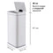 Ведро для мусора сенсорное TESLER STB-40 WHITE 40 л, 29,5х38,5х72 см, белое