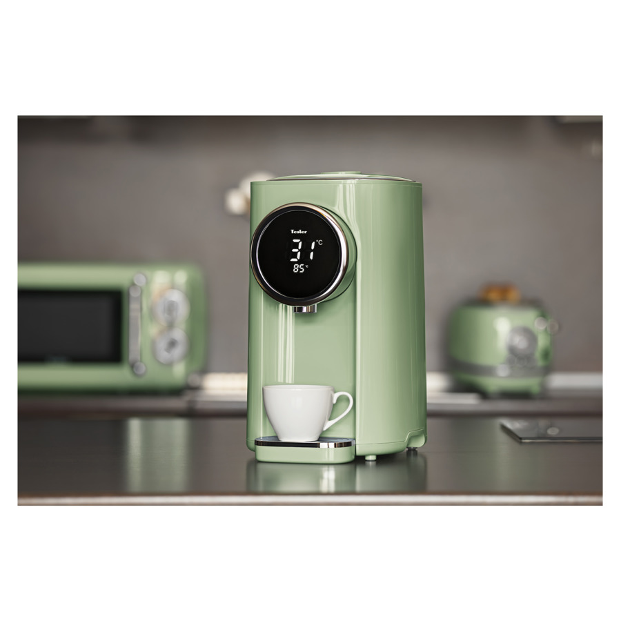 Термопот TESLER Margherita TP-5060 GREEN на 5 л, 1200 Вт, 22х29х37 см, зеленый