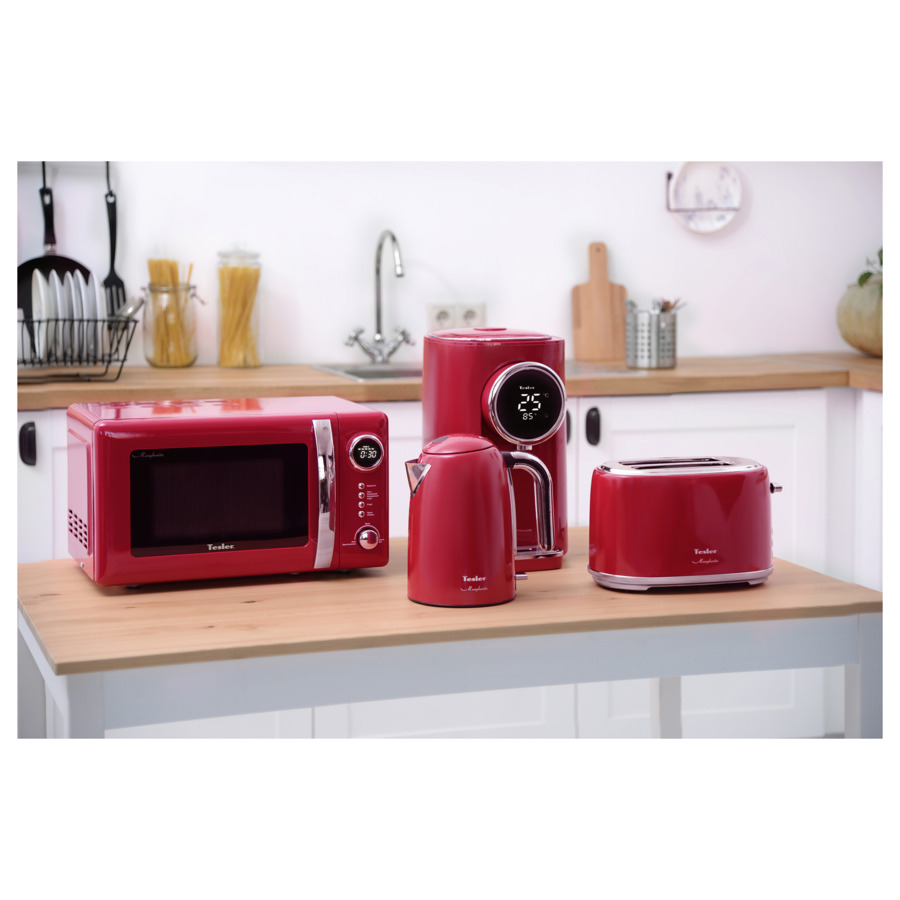 Термопот TESLER Margherita TP-5060 RED на 5 л, 1200 Вт, 22х29х37 см, красный