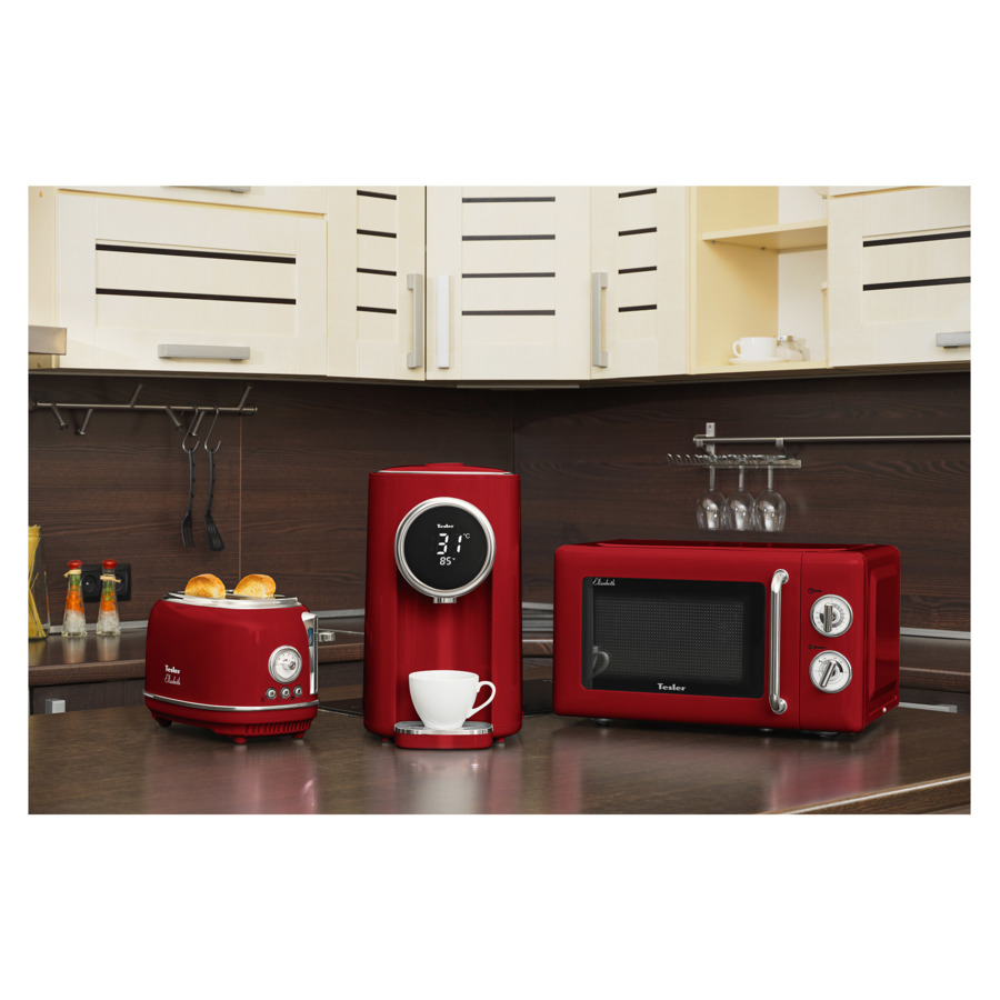 Термопот TESLER Margherita TP-5060 RED на 5 л, 1200 Вт, 22х29х37 см, красный