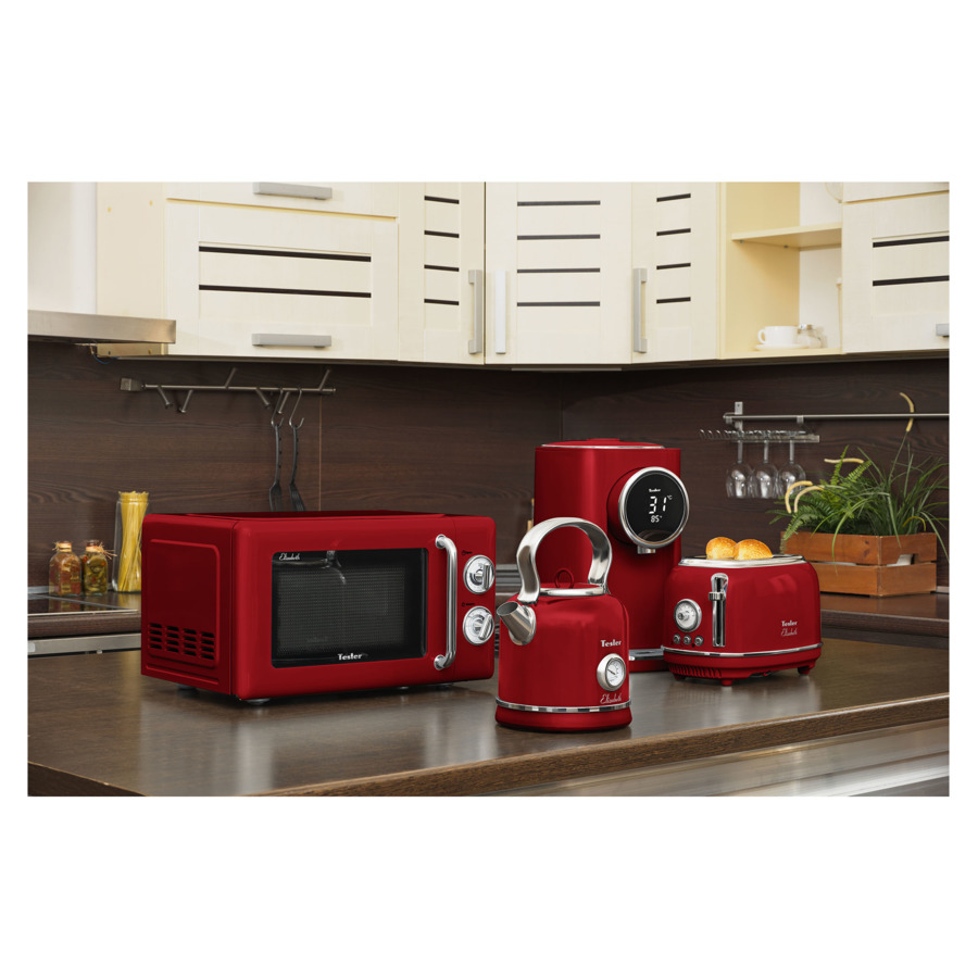 Термопот TESLER Margherita TP-5060 RED на 5 л, 1200 Вт, 22х29х37 см, красный