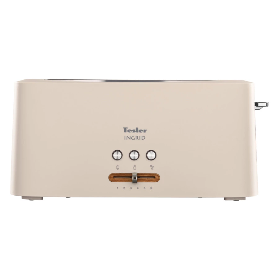 Тостер TESLER Ingrid TT-140 BEIGE 1 отсек, 980 Вт, 39.5х14х18см, бежевый