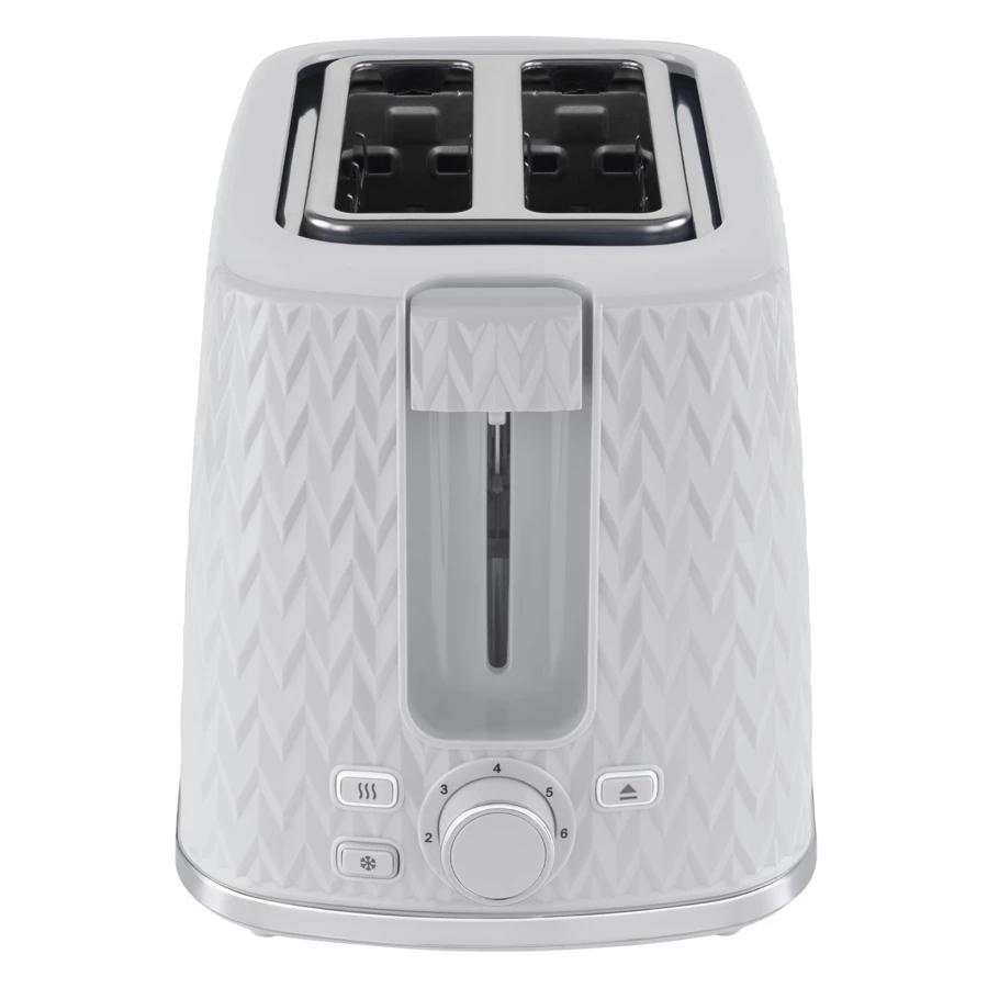 Тостер TESLER Crystal TT-204 GREY 2 отсека, 930 Вт, 27,5х17х18,8 см, пластик, серый