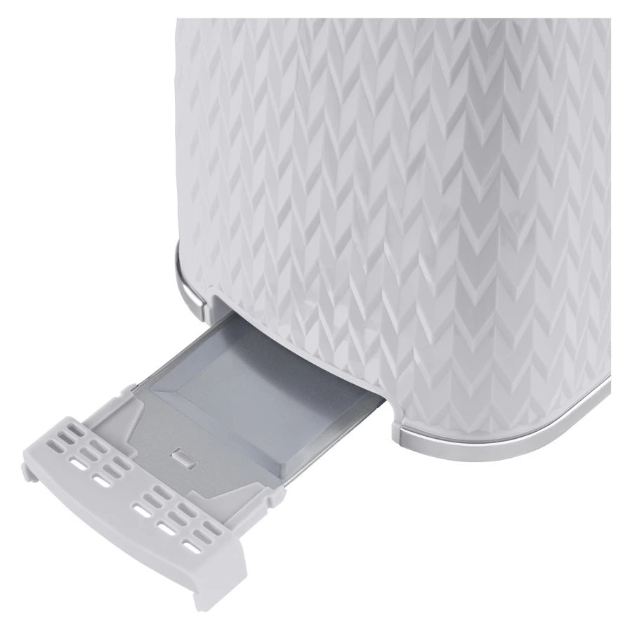 Тостер TESLER Crystal TT-204 GREY 2 отсека, 930 Вт, 27,5х17х18,8 см, пластик, серый