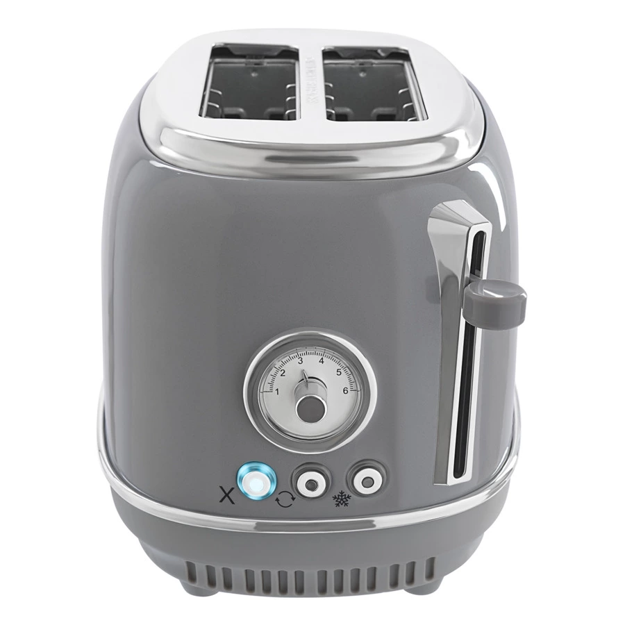 Тостер TESLER Elizabeth TT-245 GREY 2 отсека, 815 Вт, 29.5х18.8х19.1 см, серый