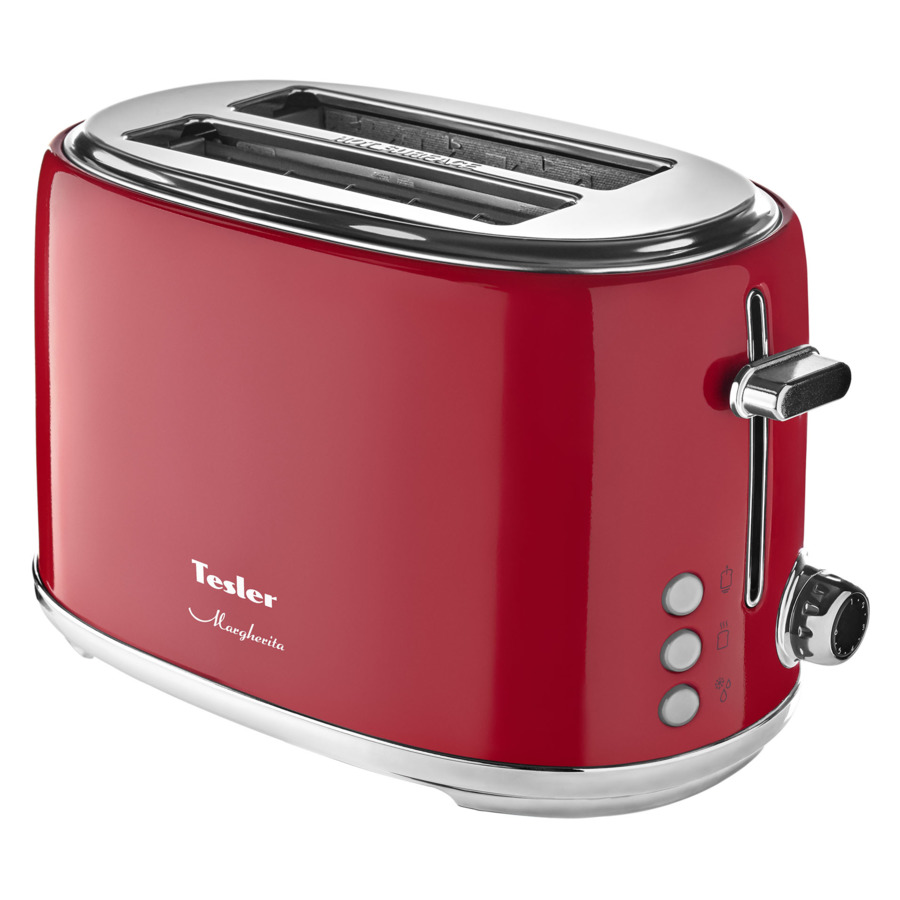 Тостер TESLER Margherita TT-255 RED 900 Вт, 29х18х19 см, красный