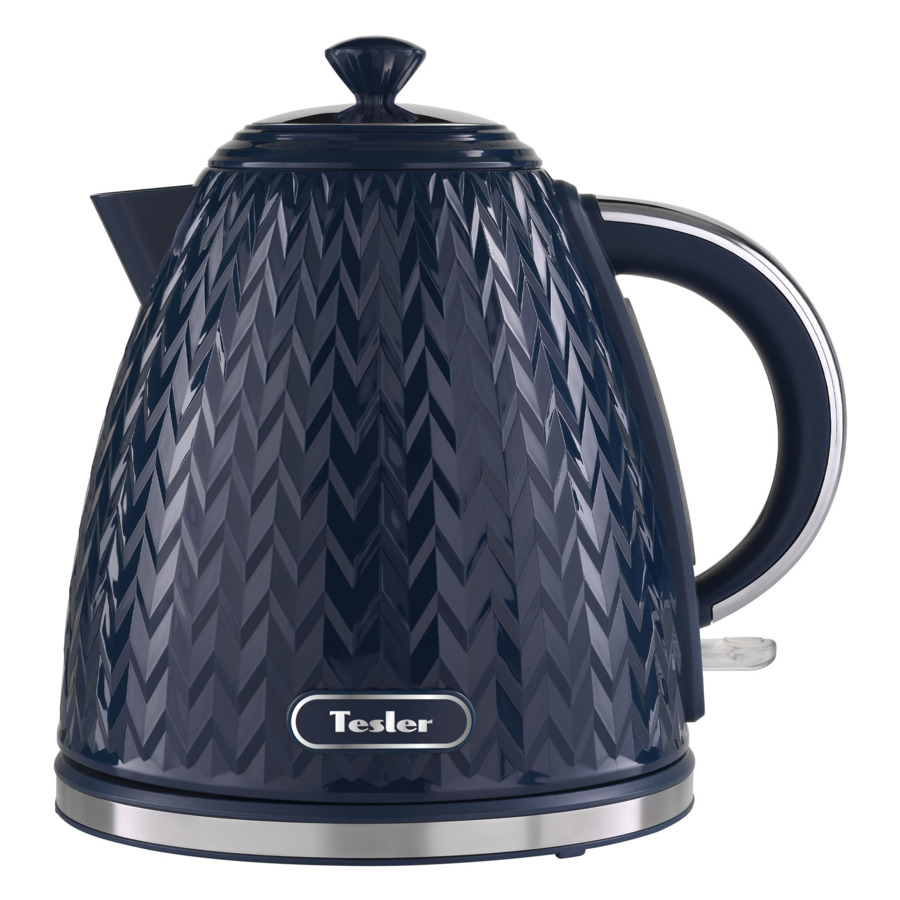 Чайник электрический TESLER Crystal KT-1704 NAVY BLUE 1,7 л, 2200 Вт, 19х23.5х23.5 см, пластик, сини