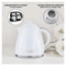 Чайник электрический TESLER Crystal KT-1704 WHITE 1,7 л, 2200 Вт, 19х23.5х23.5 см, пластик, белый