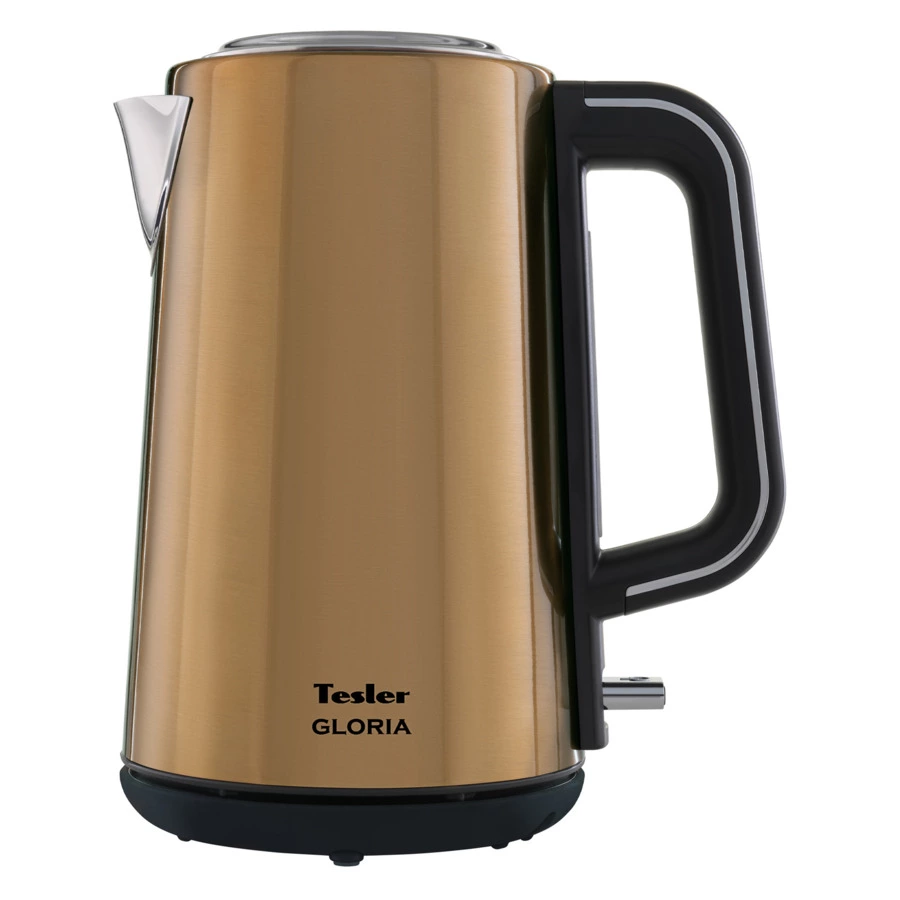 Чайник электрический TESLER Gloria KT-1710 BRONZE 1,7 л, 2200 Вт, 22.2x25.8x25.8 см, сталь, бронза