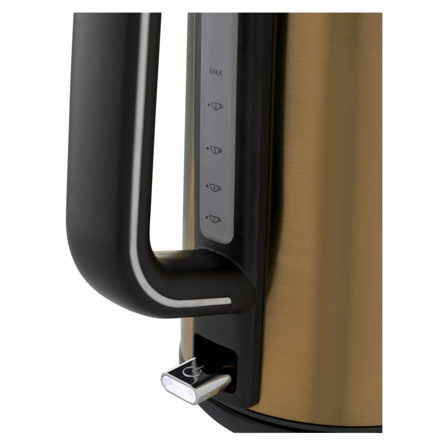 Чайник электрический TESLER Gloria KT-1710 BRONZE 1,7 л, 2200 Вт, 22.2x25.8x25.8 см, сталь, бронза