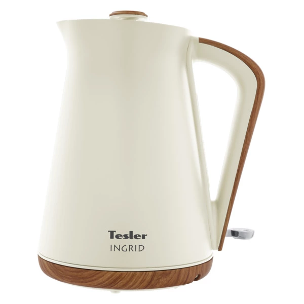 Чайник электрический TESLER Ingrid KT-1740 BEIGE 1,7 л, 2200 Вт, 22х18х25 см, сталь, бежевый