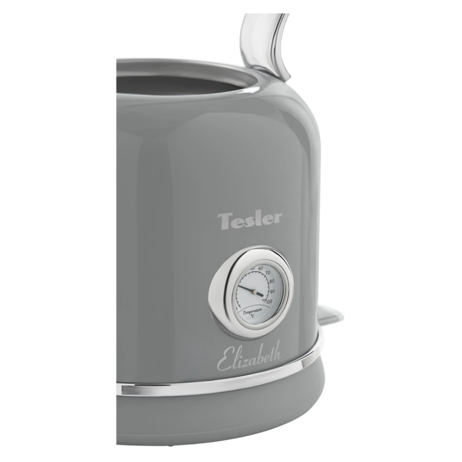 Чайник электрический TESLER Elizabeth KT-1745 GREY 1,7 л, 2200 Вт, 24.3х18.5х28.5 см, серый