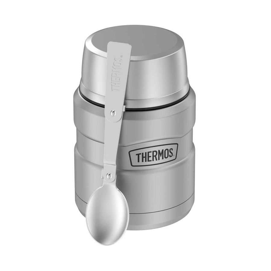 Термос с ложкой Thermos SK3000 MMS 470 мл, сталь нержавеющая, стальной