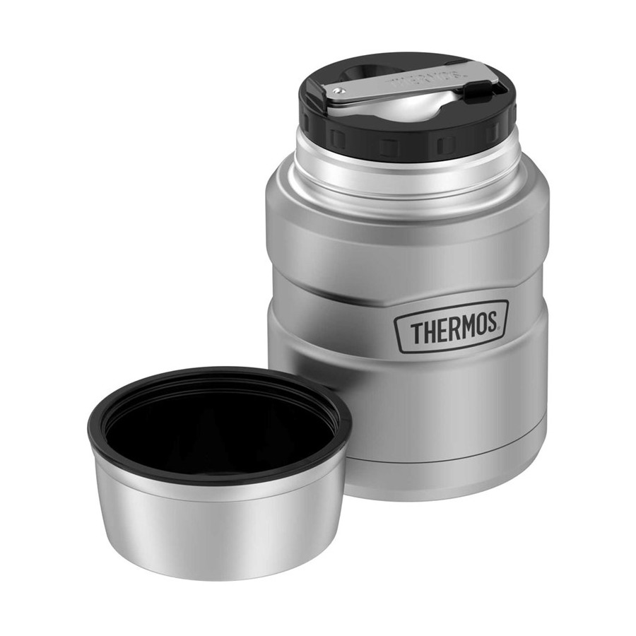 Термос с ложкой Thermos SK3000 MMS 470 мл, сталь нержавеющая, стальной