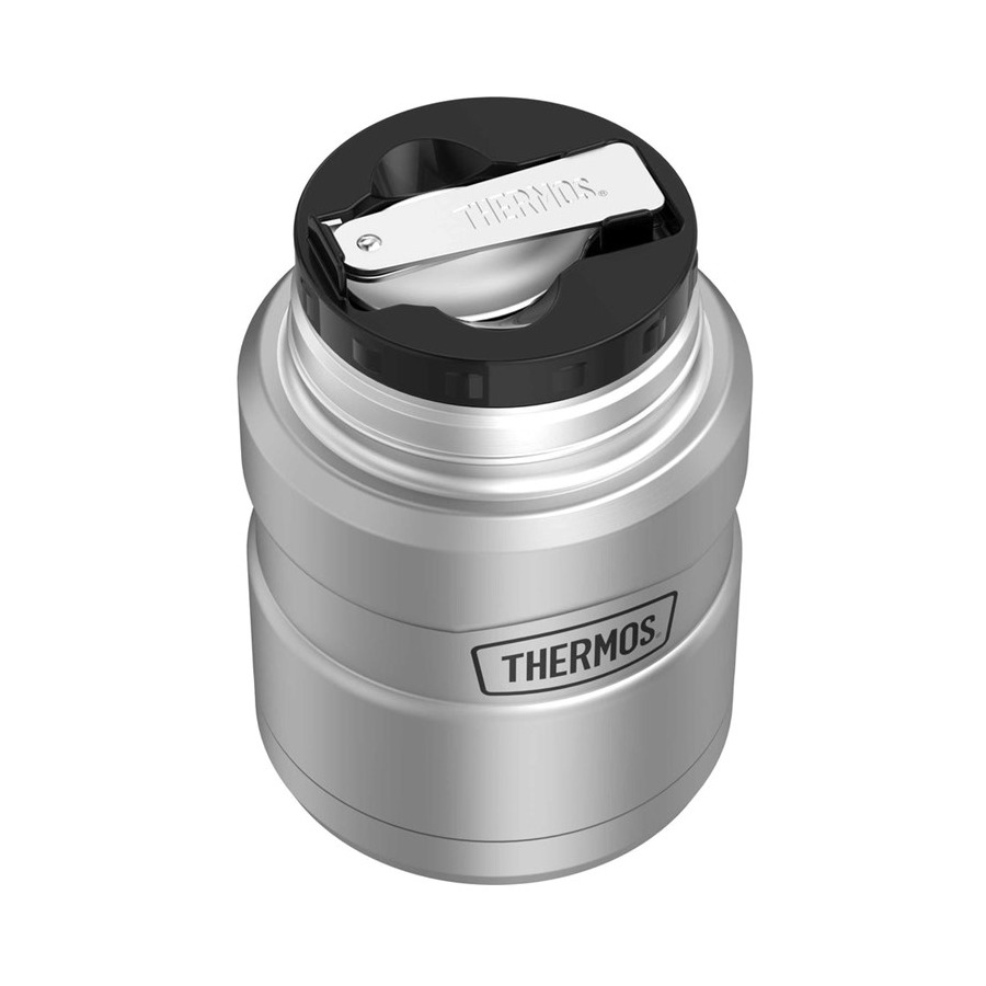 Термос с ложкой Thermos SK3000 MMS 470 мл, сталь нержавеющая, стальной