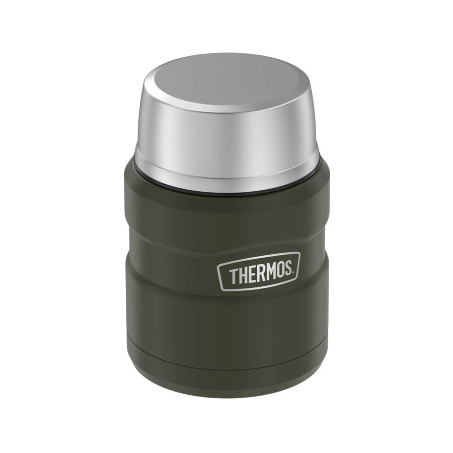 Термос с ложкой Thermos SK3000 MAG 470 мл, сталь нержавеющая, хаки