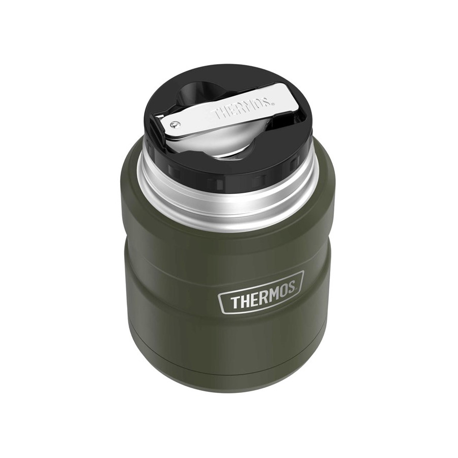 Термос с ложкой Thermos SK3000 MAG 470 мл, сталь нержавеющая, хаки