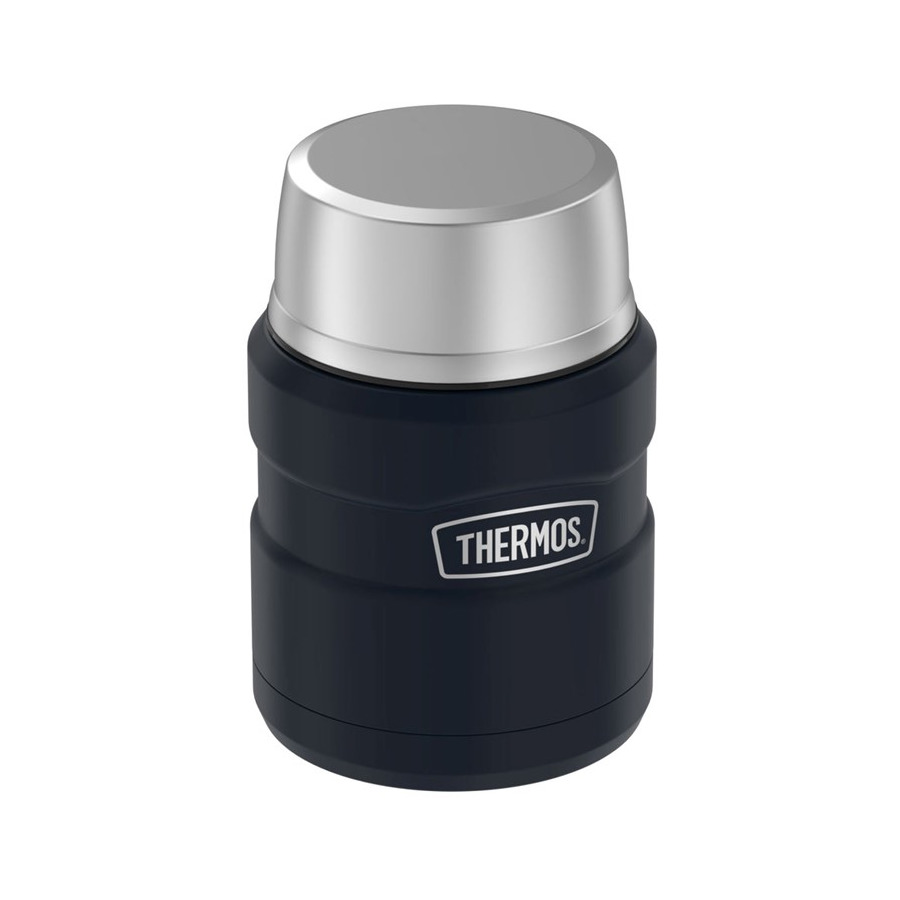 Термос с ложкой Thermos SK3000 MMB 470 мл, сталь нержавеющая, темно-синий