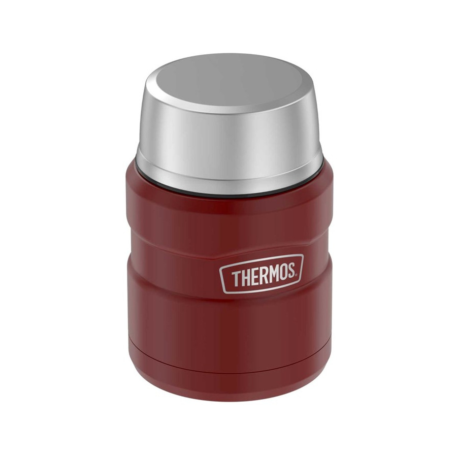 Термос с ложкой Thermos SK3000 MRR 470 мл, сталь нержавеющая, карминно-красный