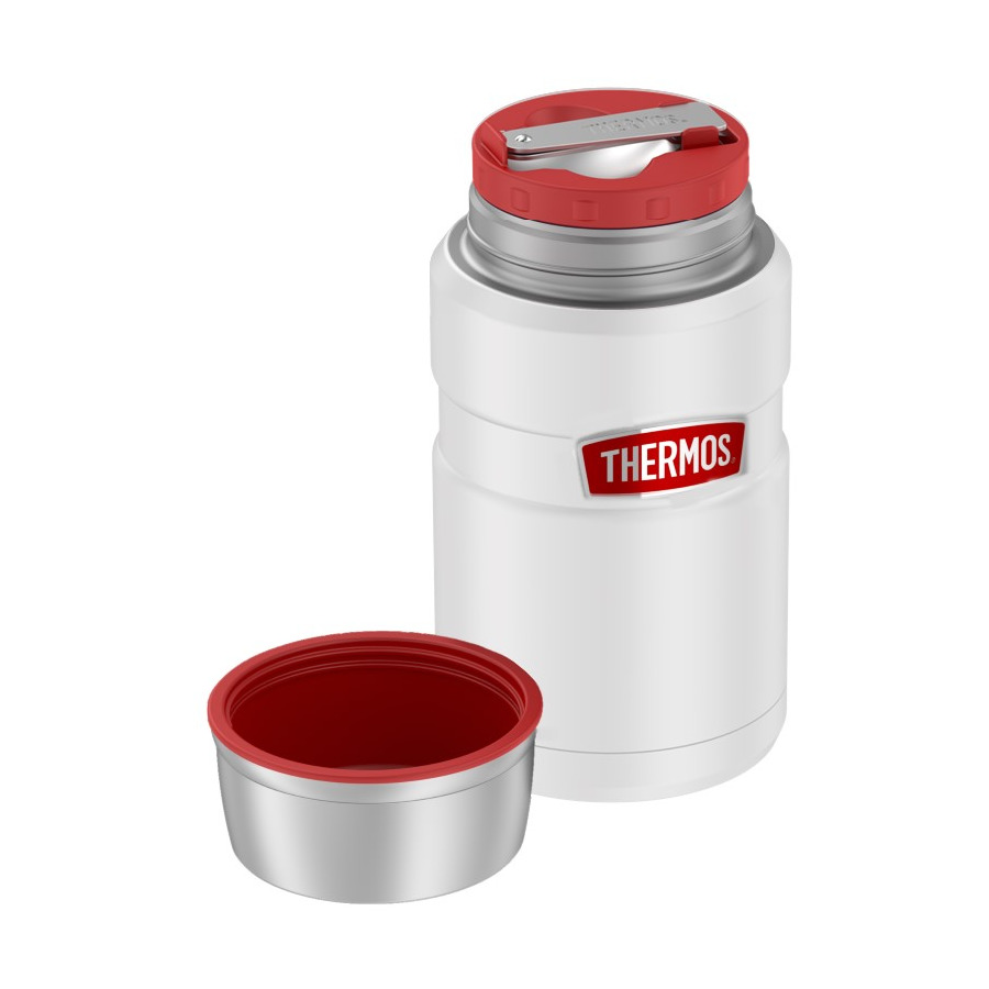 Термос с ложкой Thermos SK3020 RCMW 710 мл, сталь нержавеющая, белый