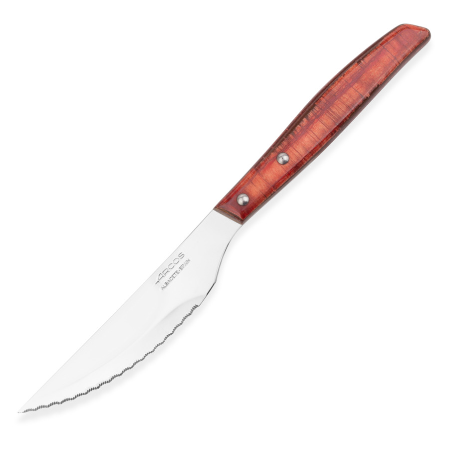 Набор столовых ножей для стейка Arcos Steak Knives 11 см, 6 шт, рукоять прессованное дерево