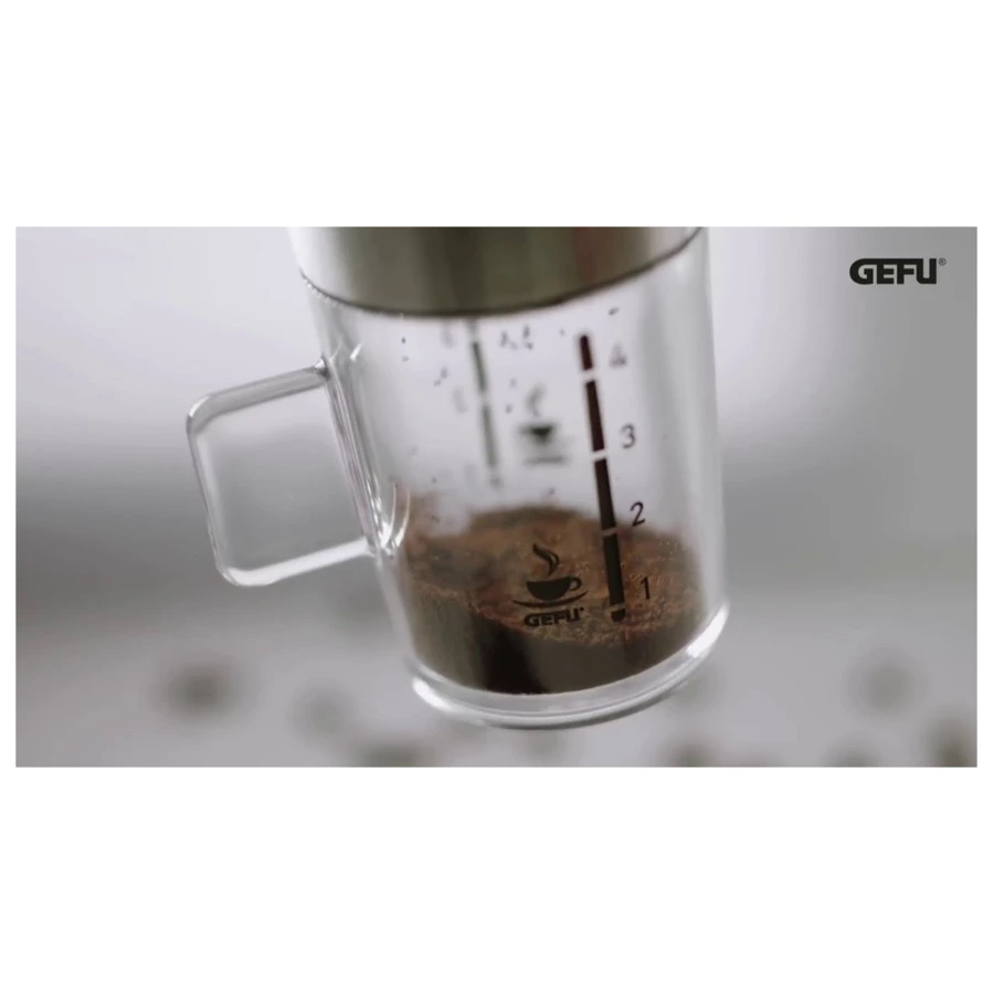 Кофемолка ручная 11 фракций помола Gefu Лоренцо, сталь нержавеющая