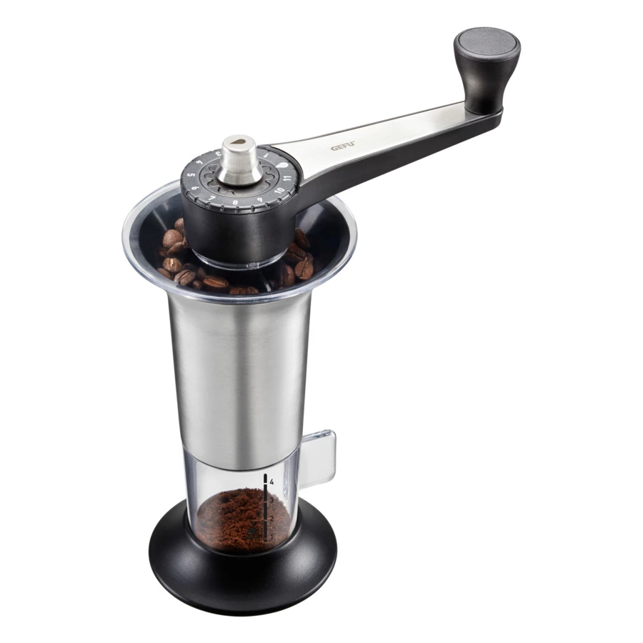 Кофемолка ручная 11 фракций помола Gefu Лоренцо, сталь нержавеющая
