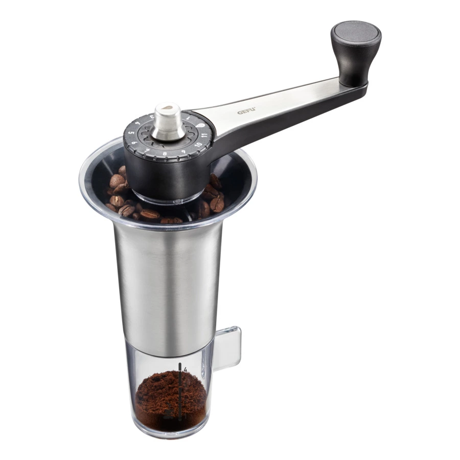 Кофемолка ручная 11 фракций помола Gefu Лоренцо, сталь нержавеющая