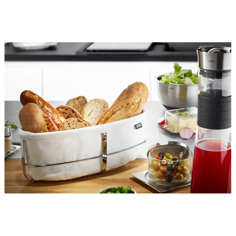 Корзинка для хлеба овальная Gefu Бранч 33,5х15х11,5 см, хлопок