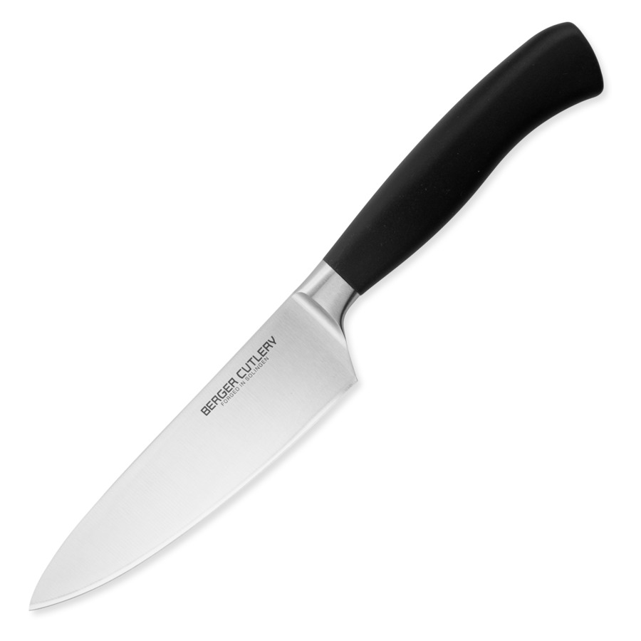 Нож поварской Шеф Berger Cutlery Ergo Line Pro 16 см, кованая сталь, рукоять из ацетальной смолы