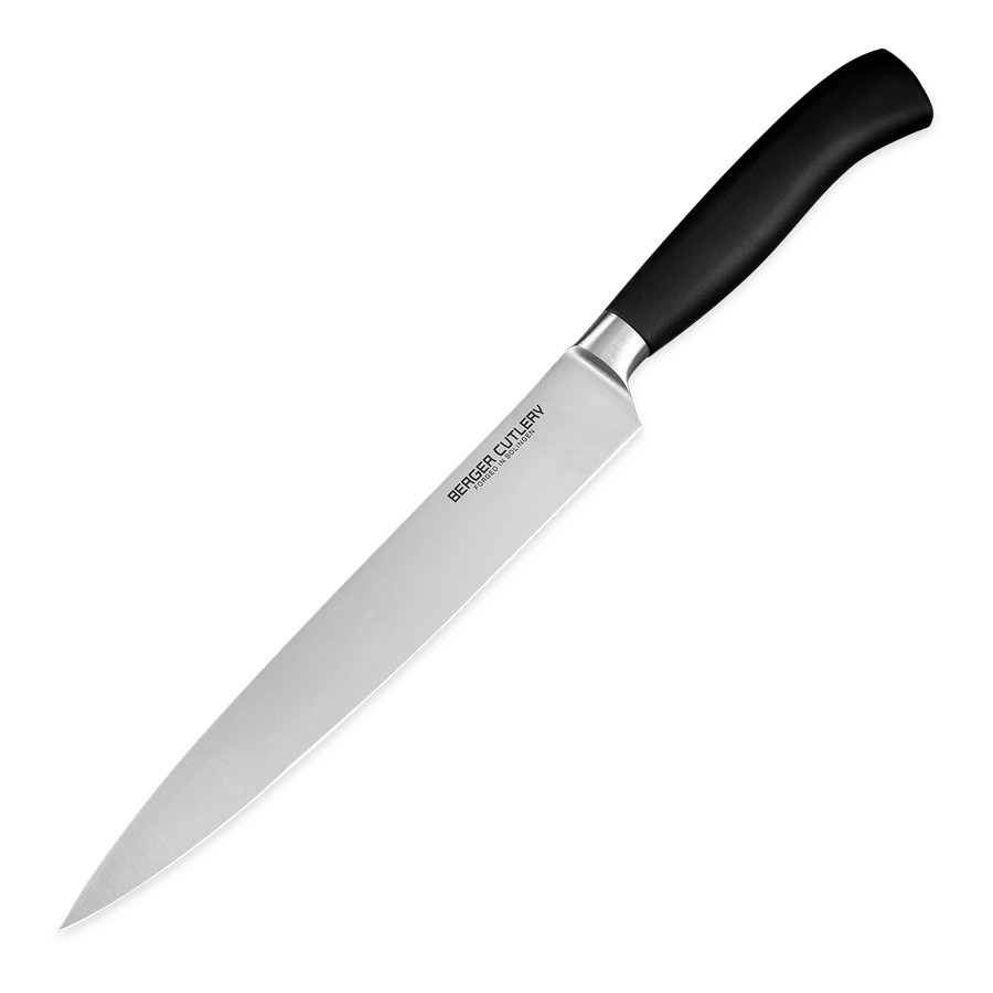 Нож для нарезки Berger Cutlery Ergo Line Pro 21 см, кованая сталь, рукоять из ацетальной смолы