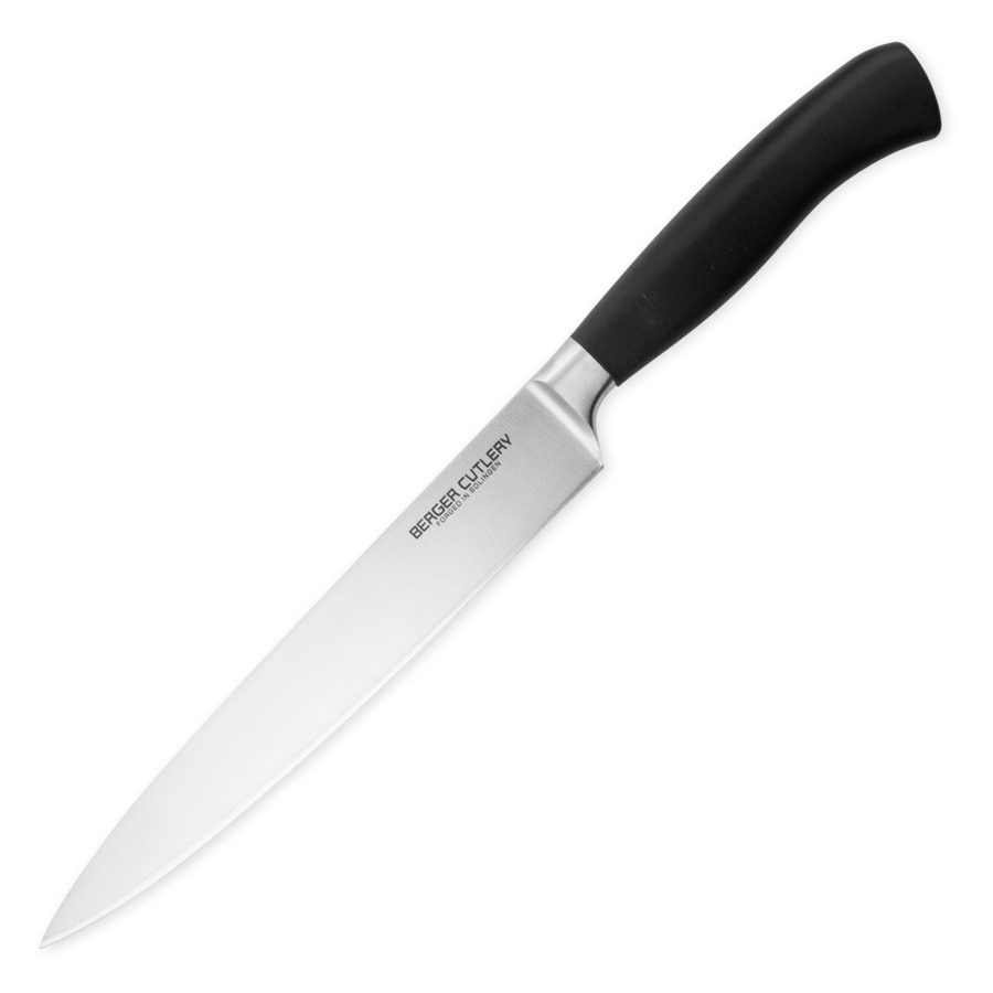 Нож для нарезки Berger Cutlery Ergo Line Pro 21 см, кованая сталь, рукоять из ацетальной смолы