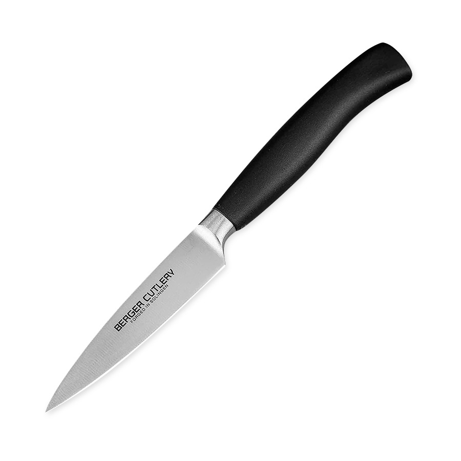 Нож для чистки и нарезки Berger Cutlery Ergo Line Pro 9 см, кованая сталь, рукоять из ацетальной смо