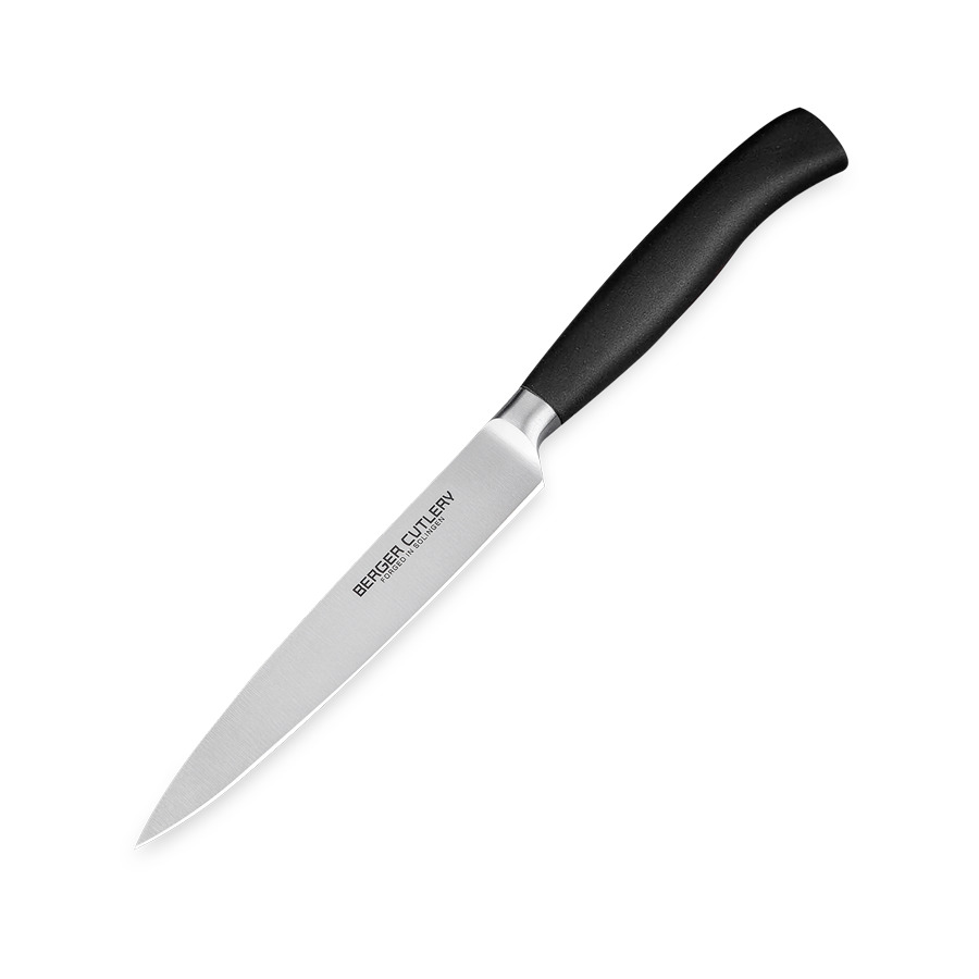 Нож для чистки и нарезки Berger Cutlery Ergo Line Pro 12 см, кованая сталь, рукоять из ацетальной см