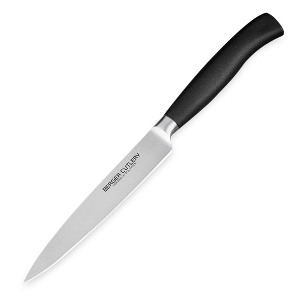 Нож для чистки и нарезки Berger Cutlery Ergo Line Pro 12 см, кованая сталь, рукоять из ацетальной см