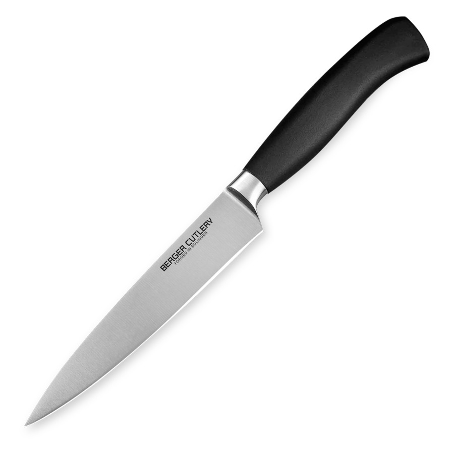 Нож филейный гибкий Berger Cutlery Ergo Line Pro 16 см, кованая сталь, рукоять из ацетальной смолы