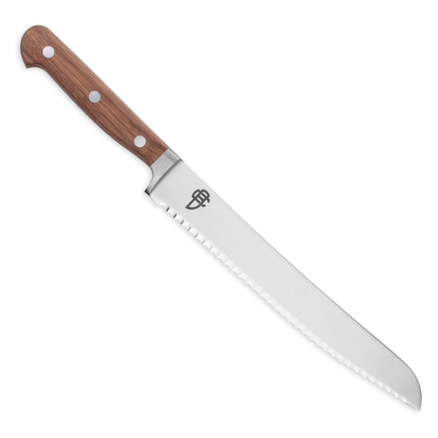 Нож для хлеба Berger Cutlery Classic Walnut 20 см, кованая сталь, рукоять из ореха