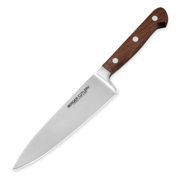 Нож поварской Шеф Berger Cutlery Classic Walnut 16 см, кованая сталь, рукоять из ореха