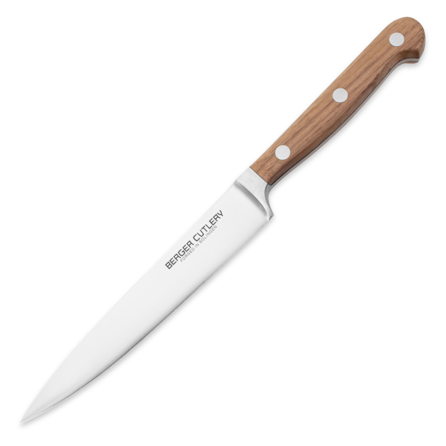 Нож универсальный Berger Cutlery Classic Walnut 16 см, кованая сталь, рукоять из ореха