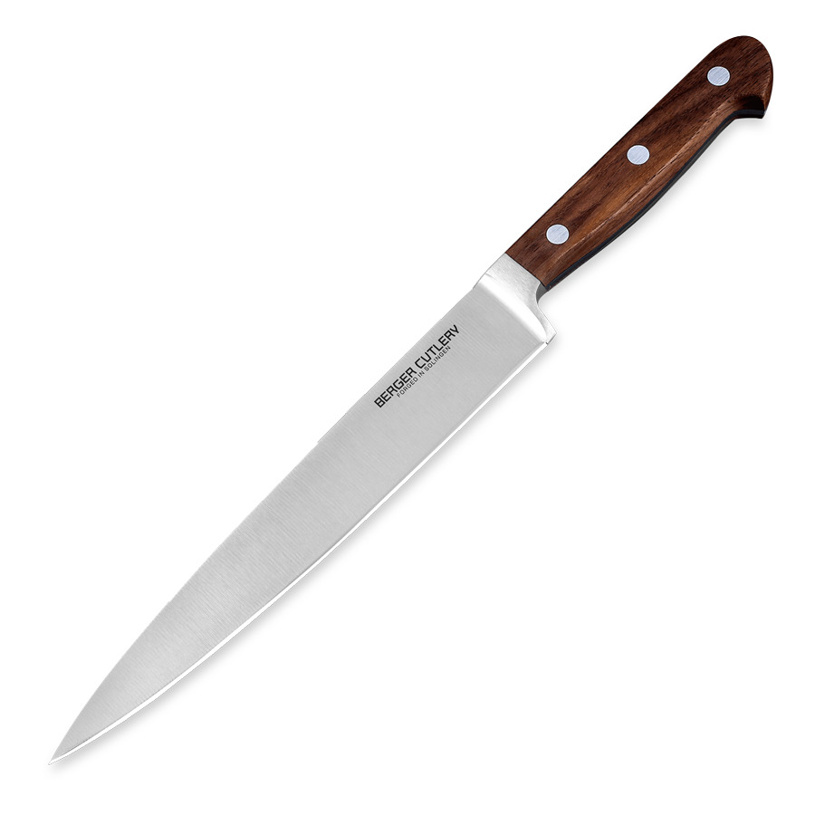 Нож для нарезки Berger Cutlery Classic Walnut 21 см, кованая сталь, рукоять из ореха