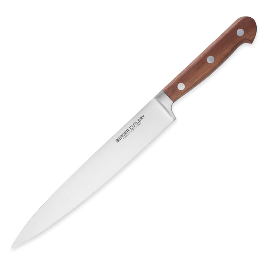 Нож для нарезки Berger Cutlery Classic Walnut 21 см, кованая сталь, рукоять из ореха