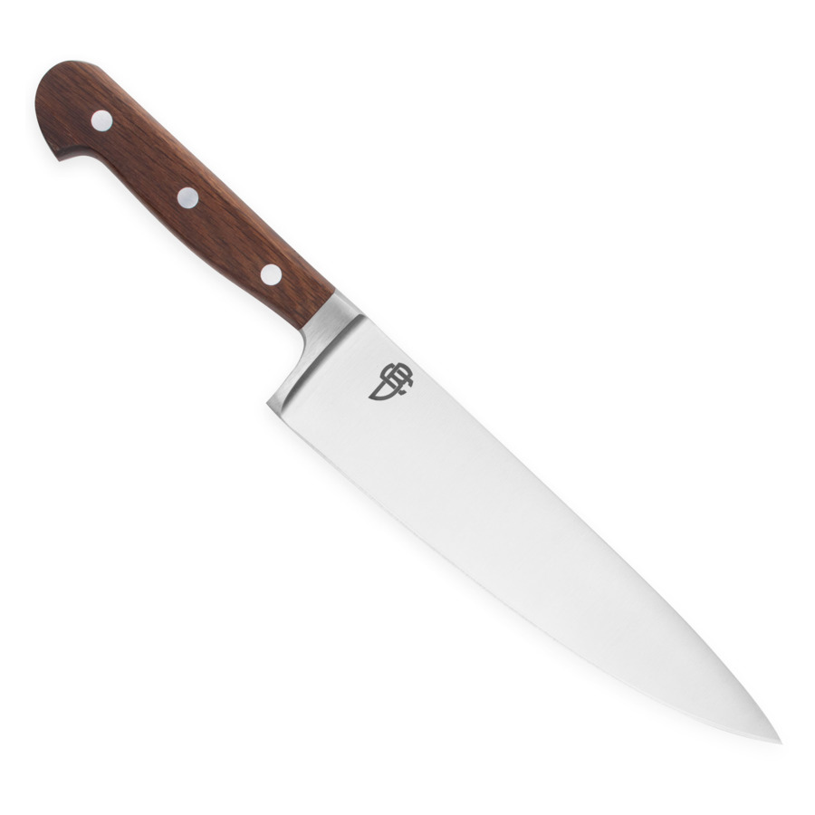 Нож поварской Шеф Berger Cutlery Classic Smoked Oak 21 см, кованая сталь, рукоять из копченого дуба