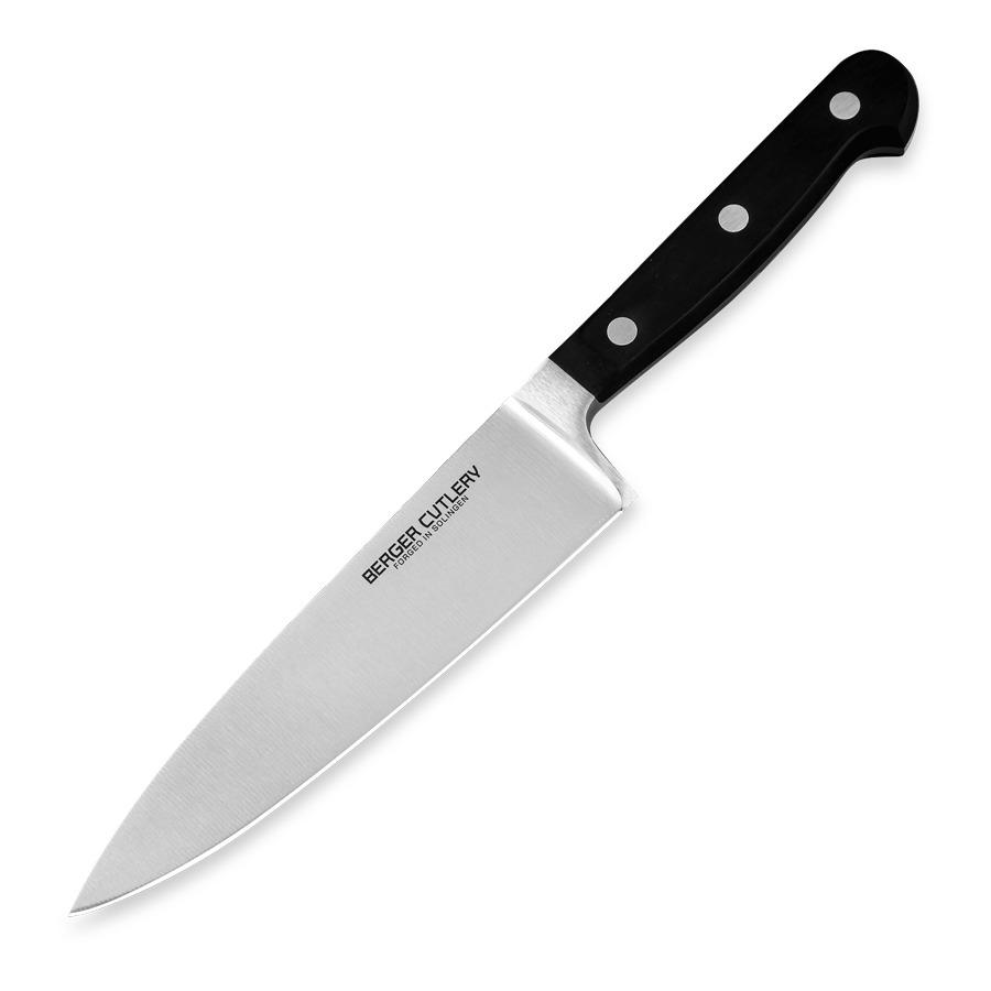 Нож поварской Шеф Berger Cutlery Classic Pro 16 см, кованая сталь, рукоять из ацетальной смолы