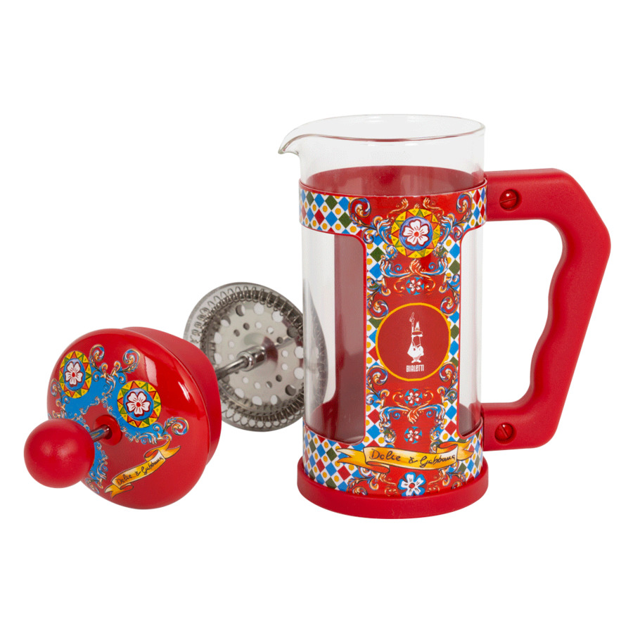 Френч-Пресс Bialetti Dolce&Gabbana 350 мл, сталь, красная